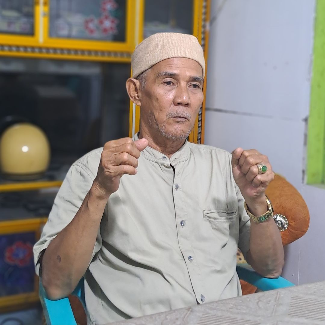 Ketua Adat Suku Balik, Sibukdin.(Sopoyono Dadang/Prolog.co.id)