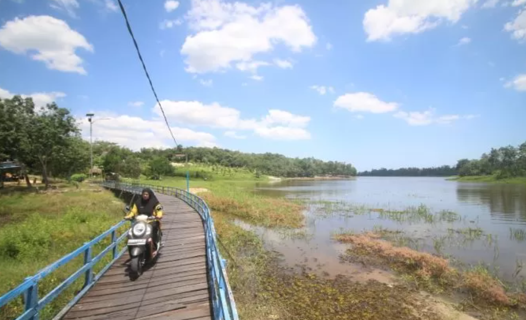 Waduk Manggar di Balikpapan Utara, rentan terhadap anomali cuaca karena bergantung pada musim hujan