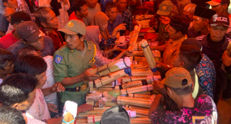  Pengumpulan Lemang pada Ritual adat Pangku Paliare berlangsung dengan sakral di Desa Muara Dua, Kecamatan Nasal, Kabupaten Kaur, Bengkulu (FOTO Dewi Lestari)