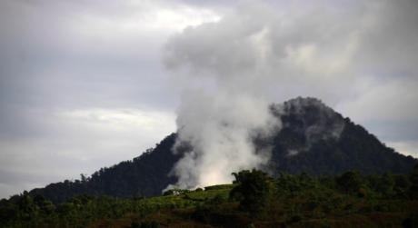 Taman Nasional Gunung Halimun Salak, Jawa Barat dikelilingi Uap Panas Bumi Salah Satu Lokasi Energi Panas Bumi di Indonesia.  